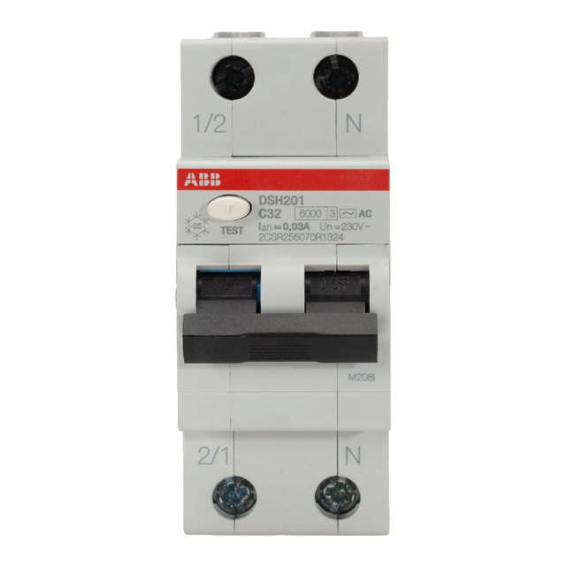 Intrerupator Diferential 32A 1P+N C 6KA 30MA, DSH201