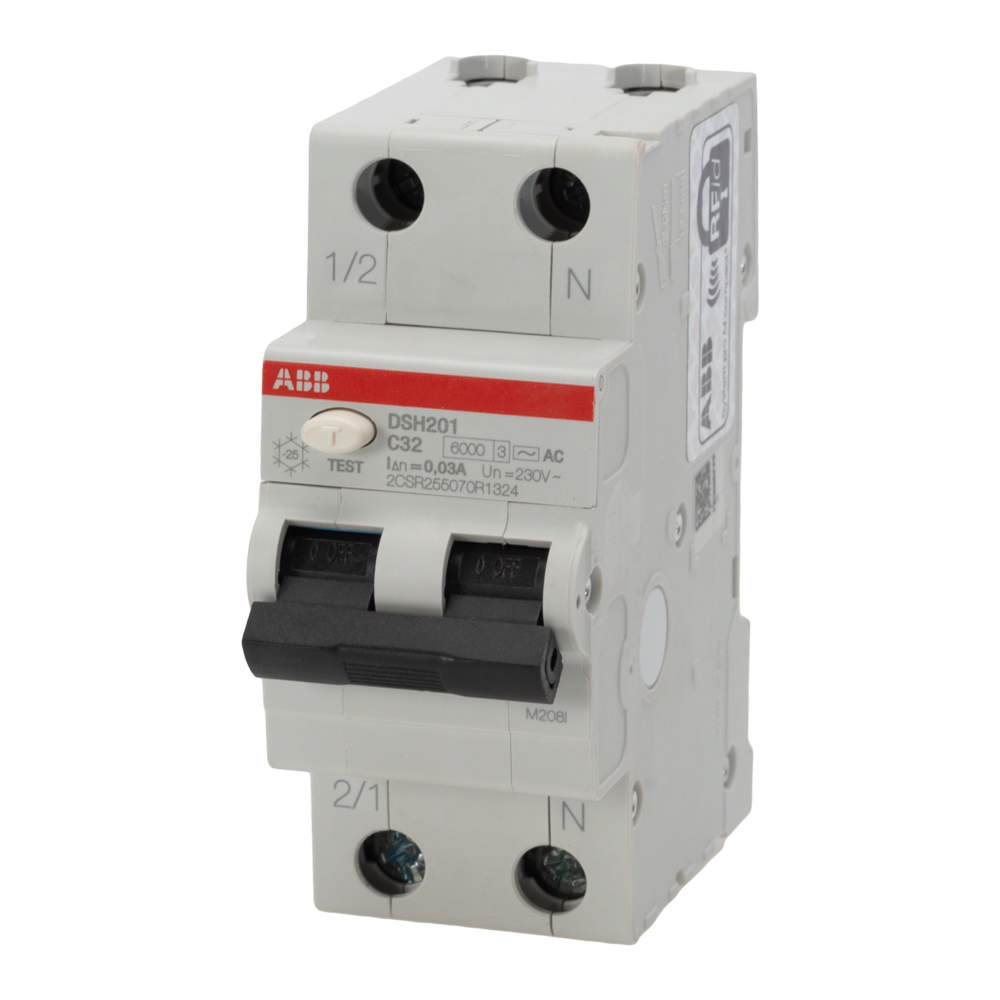 Intrerupator Diferential 32A 1P+N C 6KA 30MA, DSH201