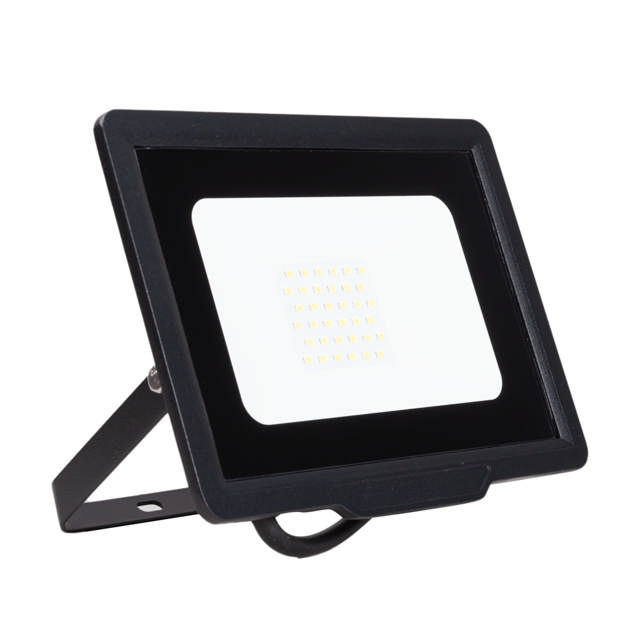 Proiector LED SMD Slim 30W CW Negru 