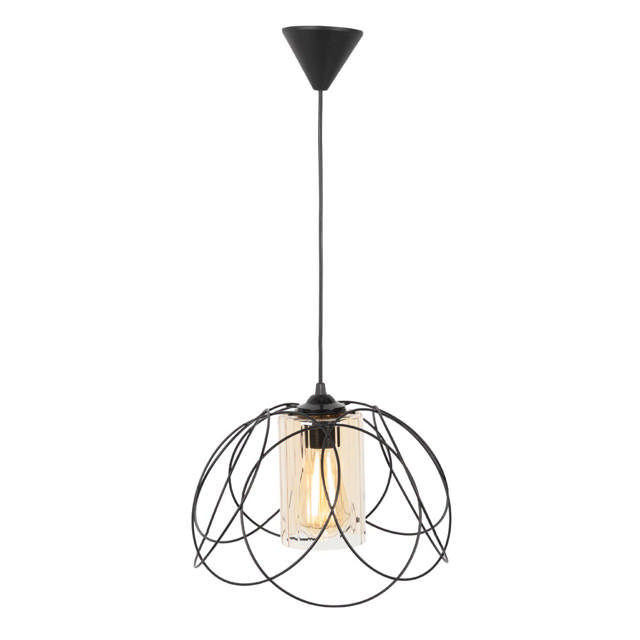 Pendul Leylak Negru 1xE27 60W