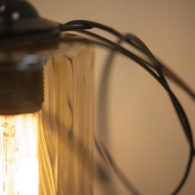 Pendul Leylak Negru 1xE27 60W