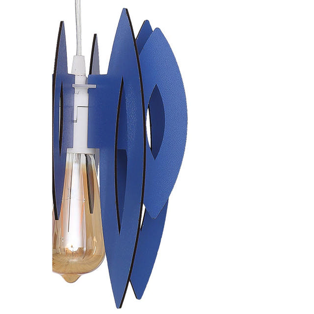 Pendul Elips Albastru 1xE14 60W 70cm