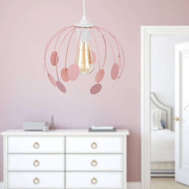 Pendul Peri Drip Roz 1XE27 60W 70cm 