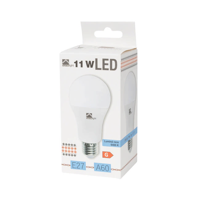 Bec LED A60 11W E27 6400K, Homelight