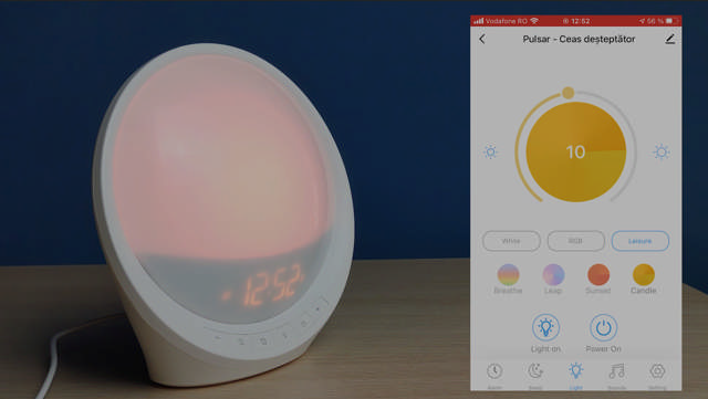 Ceas Remy Smart Tuya 6W 2700-5700K RGB, PULSAR