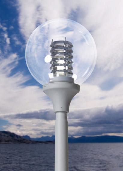 Corp Pietonal 1xE27 Modern Gri GLOBE 400 CLAR fara sursa - FUMAGALLI