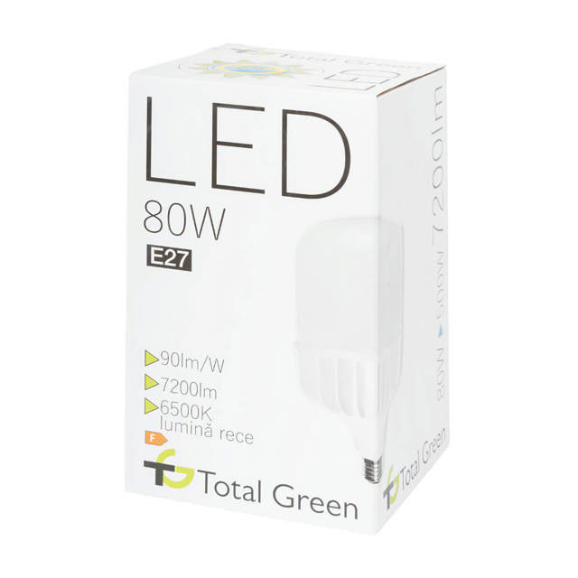 Bec Led 80W E27 6500K, Total Green