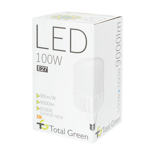 Bec Led 100W E27 6500K, Total Green