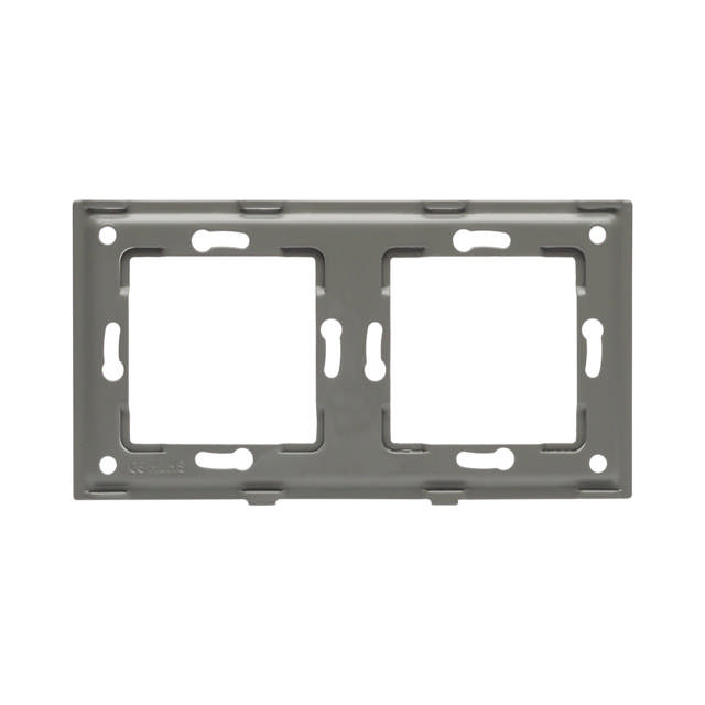 Panou dublu alb 1T+1T, aparataj touch PULSAR NS