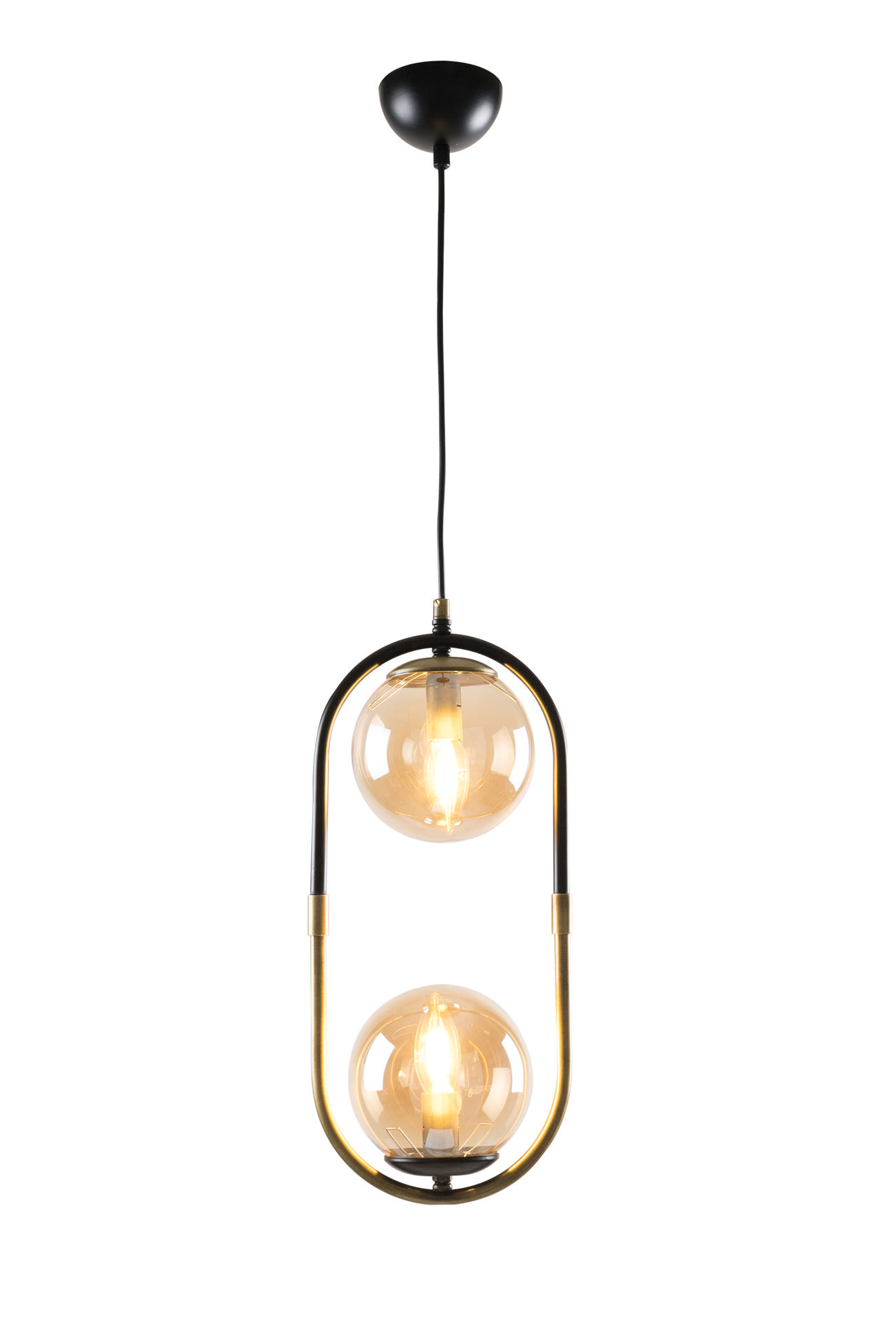 Pendul Monet 2XE27, negru antic, Oktay