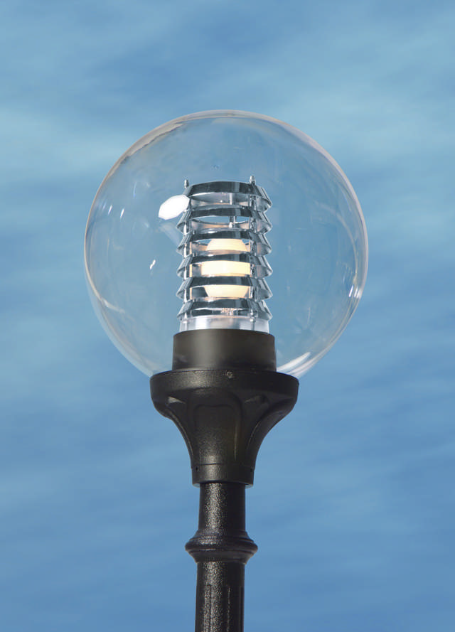 Corp Pietonal 1xE27 Clasic Negru GLOBE 400 OPAL fara sursa - FUMAGALLI