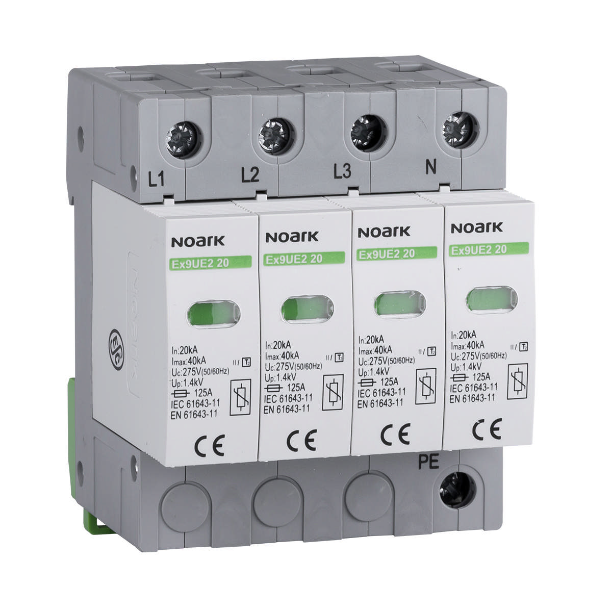 Dispozitive pentru protecție la supratensiune Ex9UE2 20 4P 385, 103776, Noark