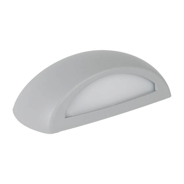 Aplica Francy 6W LED E27 2700K IP66, gri, Fumagalli