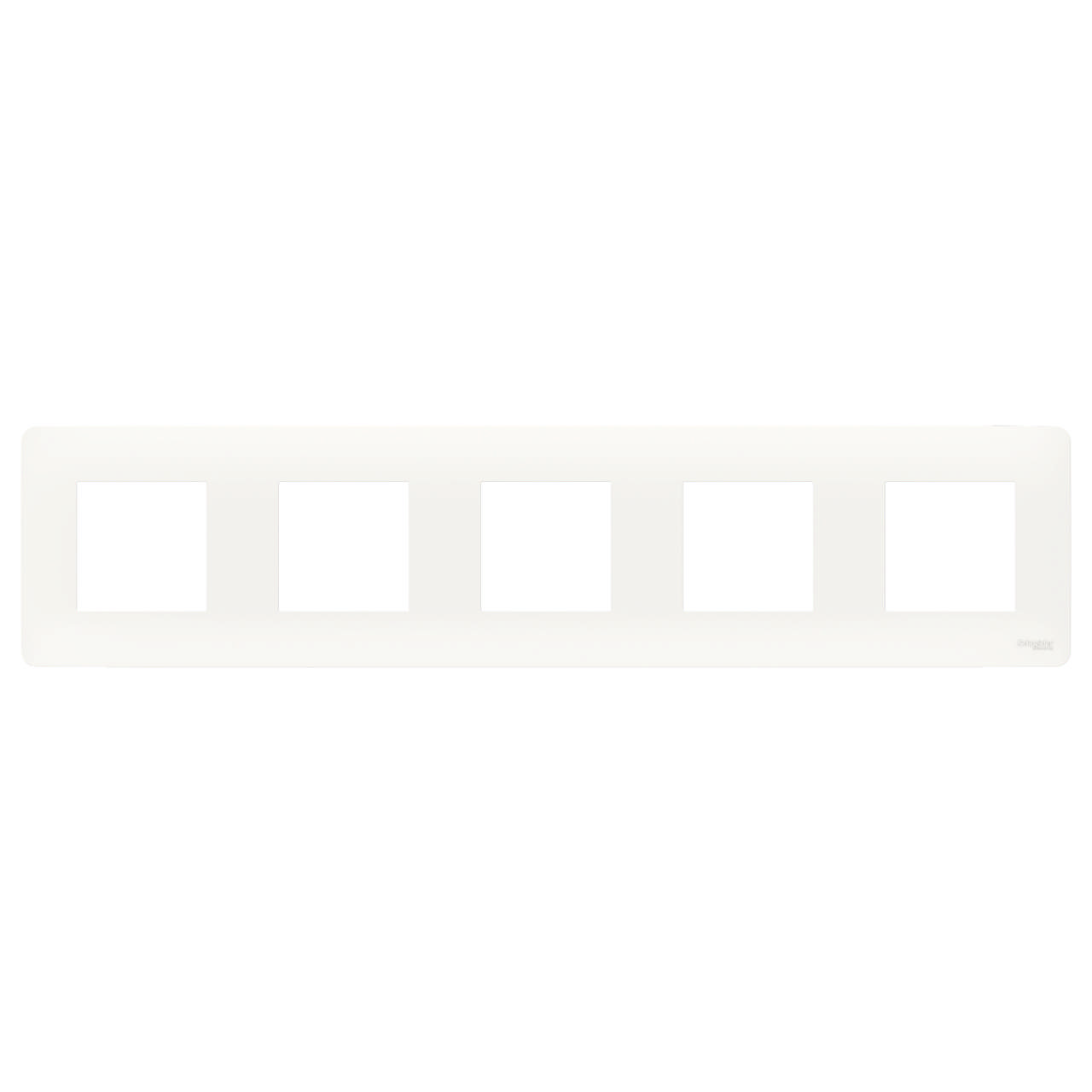 Ramă doză rotundă 5m, alb, Schneider