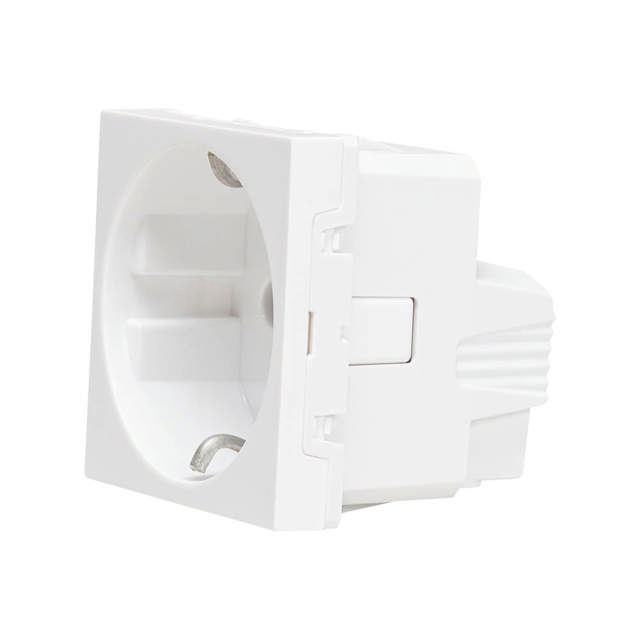 Priză schuko 2m, alb, Unica NU303618