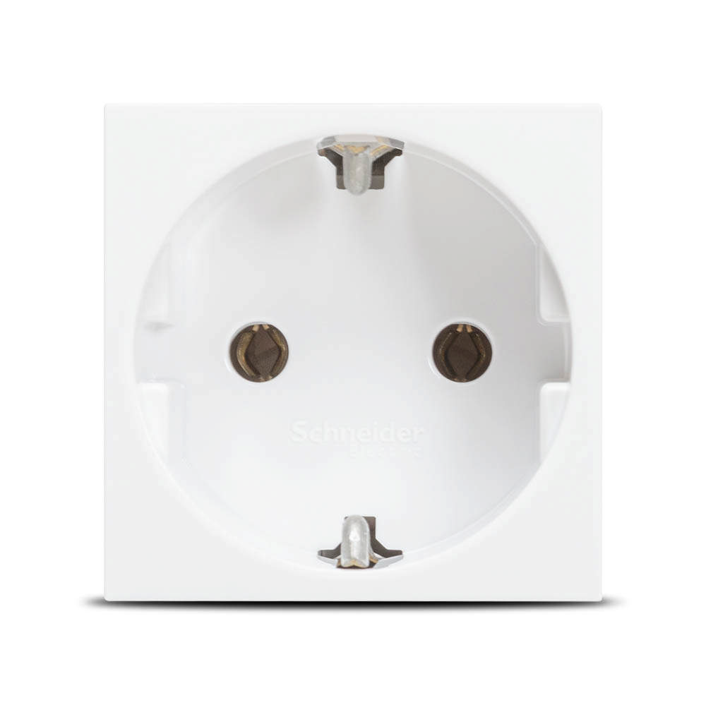 Priză schuko 2m, alb, Unica NU303618