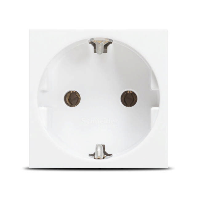 Priză schuko 2m, alb, Unica NU303618