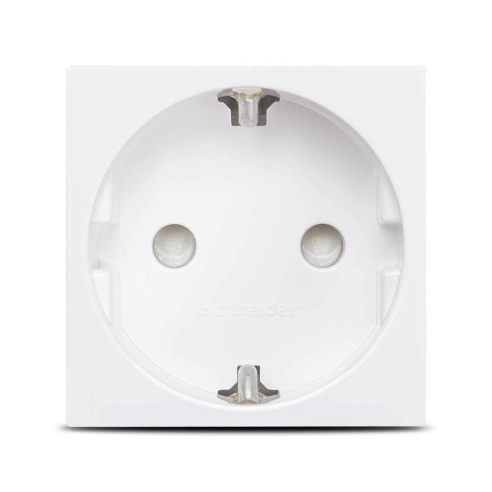 Priză schuko protecție copii, 2m, alb, Unica NU303718