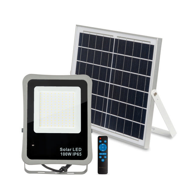 Proiector Solar LED Gri V1 100W 6500K IP65 - NOVELITE