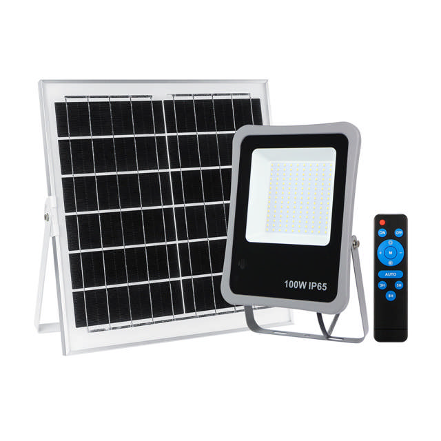 Proiector Solar LED Gri V1 100W 6500K IP65 - NOVELITE