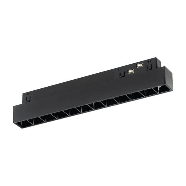 Spot Negru FAGURE Fix 12W 4000K IP20 pentru Sina Magnetica - NOVELITE