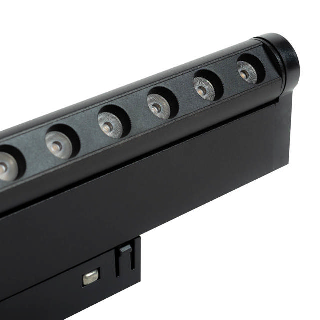 Spot Negru DOTS Slim Reglabil 12W 4000K IP20 pentru Sina Magnetica - NOVELITE