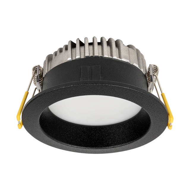 Downlight LED rotund Aprila 6W 4000K IP44, negru, Metsan