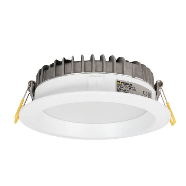 Downlight LED rotund Aprilla 10W 4000K IP44, alb, Metsan