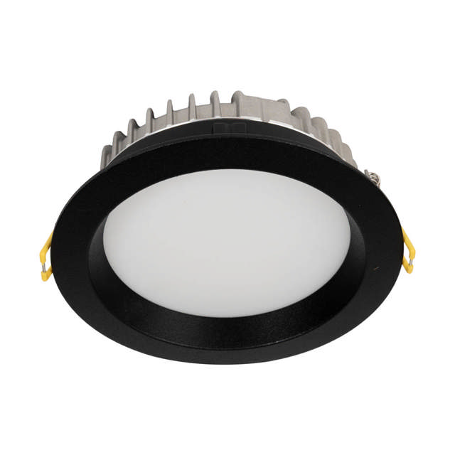 Downlight LED rotund Aprilla 10W 4000K IP44, negru, Metsan