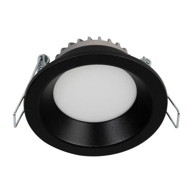 Downlight LED rotund compact 6W 4000K, negru, Metsan