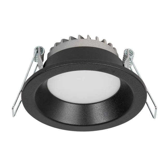 Downlight LED rotund compact 6W 4000K, negru, Metsan