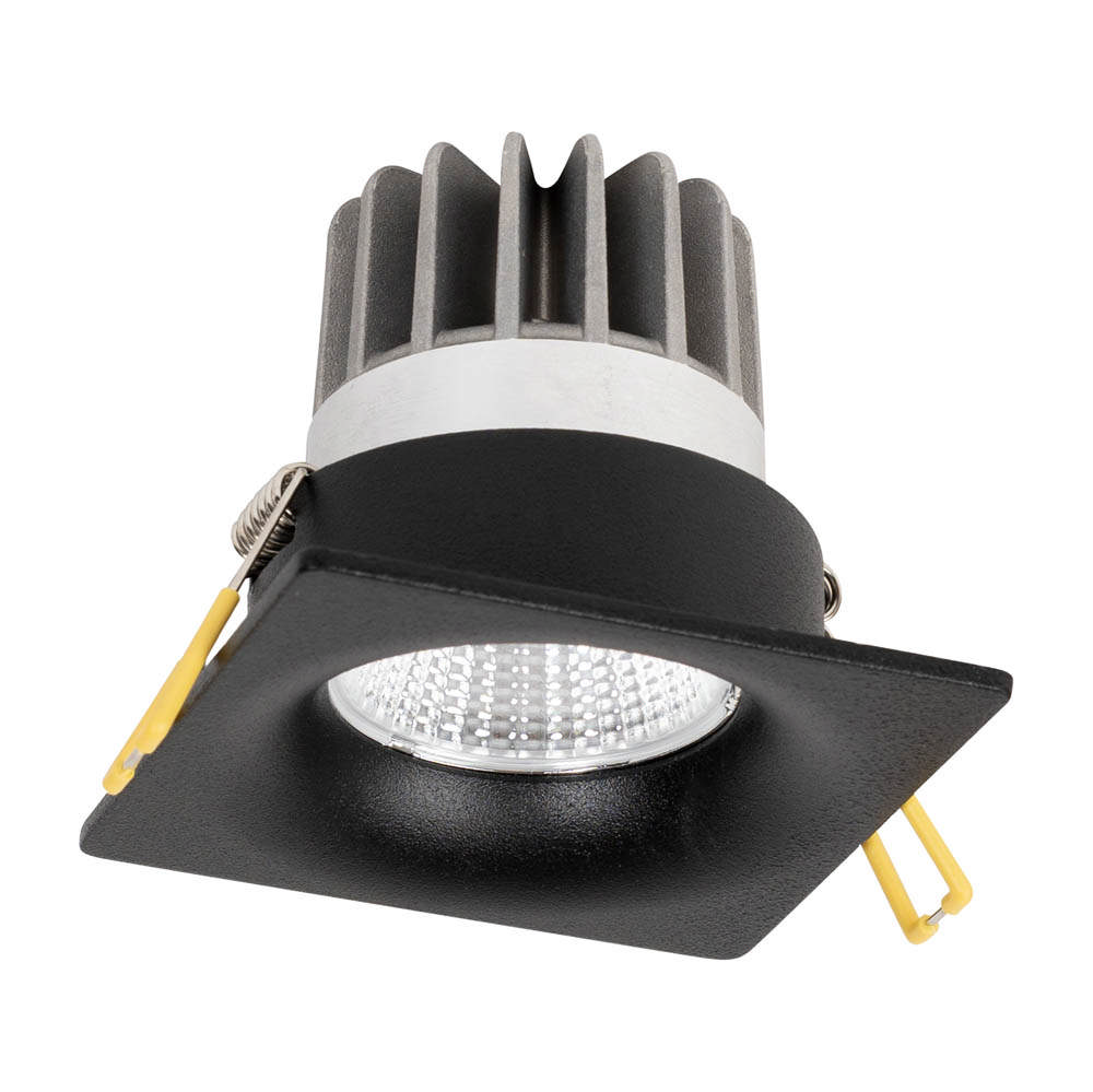 Spot LED patrat Sumota mini 8W 4000K IP44, negru, Metsan