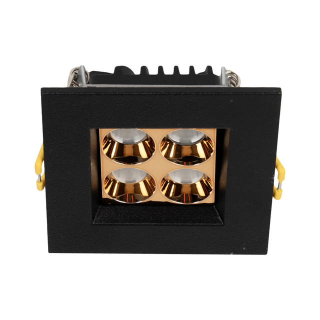 Spot LED patrat Roma SQ4 6W 4000K IP20, negru, Metsan