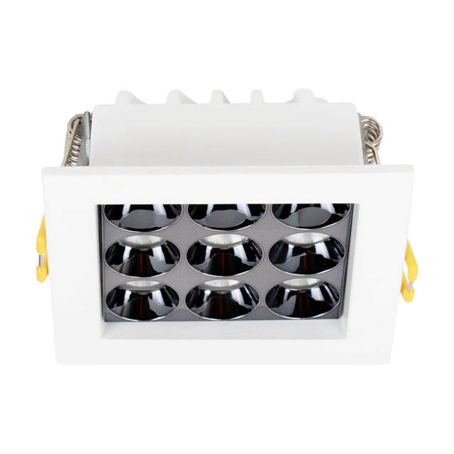 Spot LED patrat Roma SQ9 12W 4000K IP20, alb argintiu, Metsan