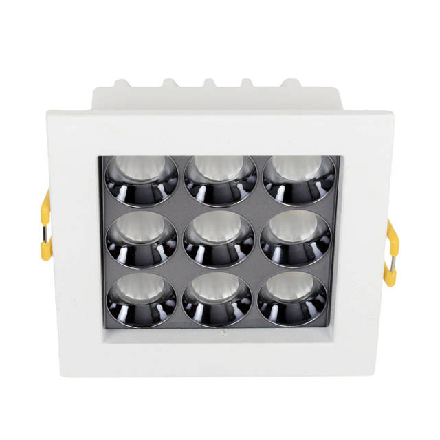 Spot LED patrat Roma SQ9 12W 4000K IP20, alb argintiu, Metsan