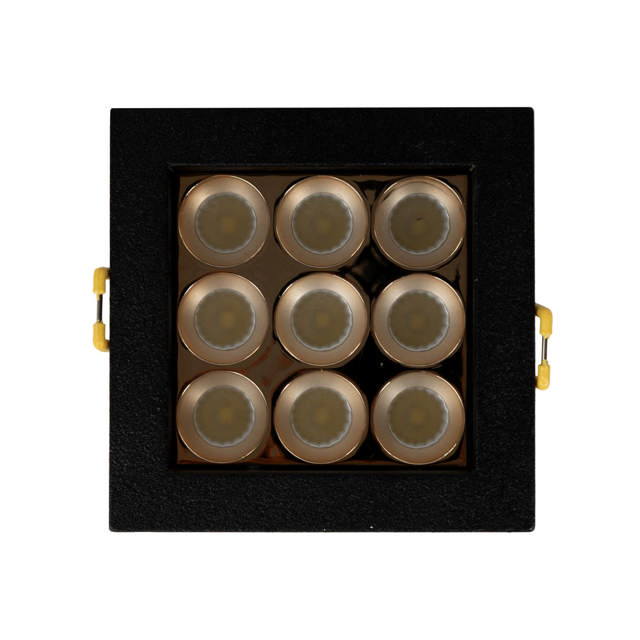 Spot LED patrat Roma SQ9 12W 4000K IP20, negru, Metsan