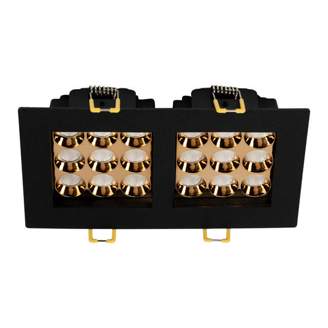 Spot LED patrat Roma SQ DB 9 24W 4000K, negru, Metsan