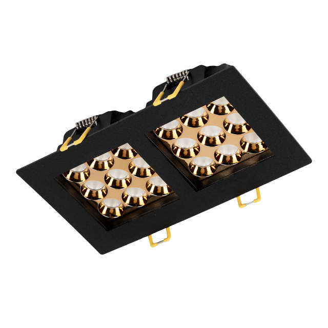 Spot LED patrat Roma SQ DB 9 24W 4000K, negru, Metsan