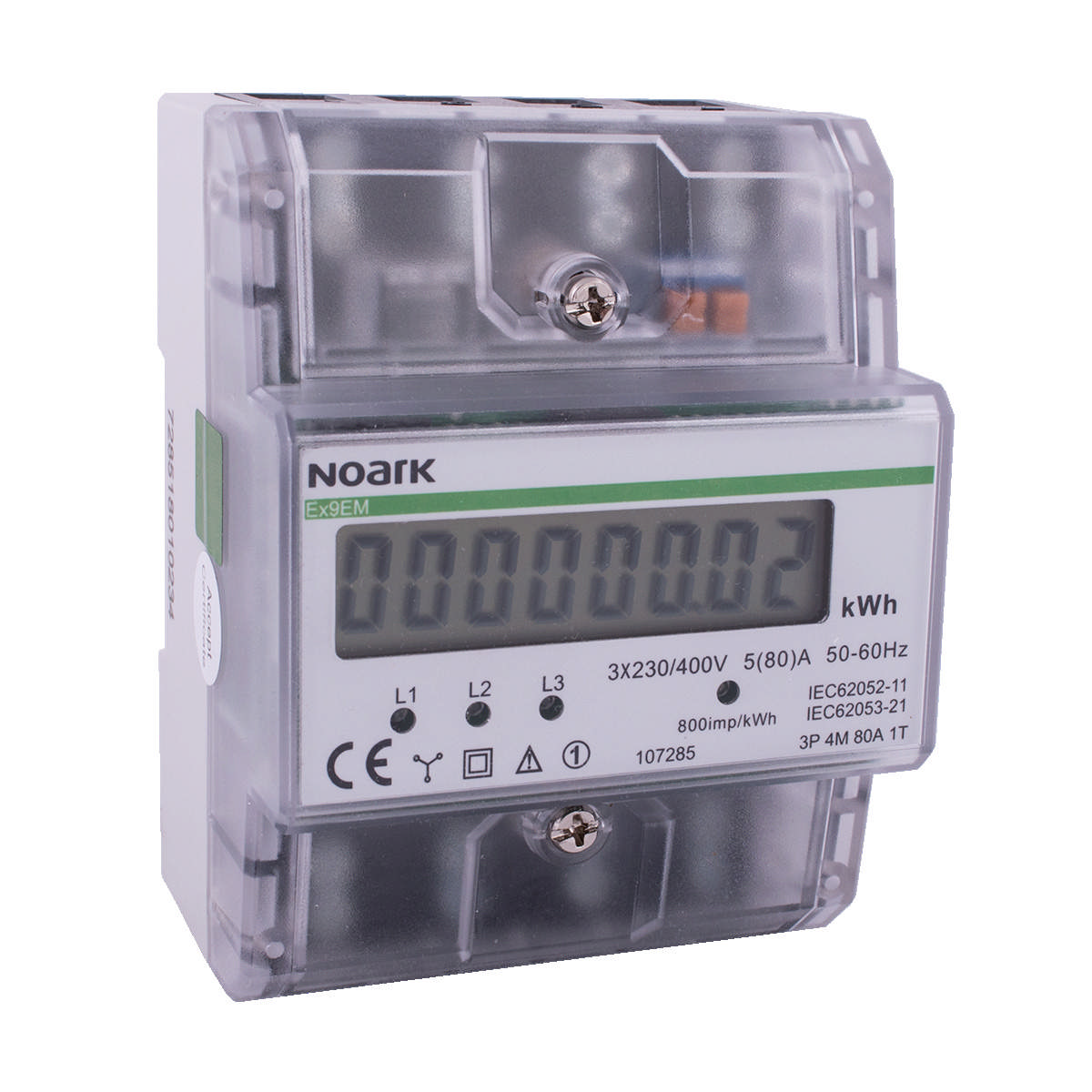 Contoare de energie Ex9EM 3P 4M CT 1T, 107284, Noark