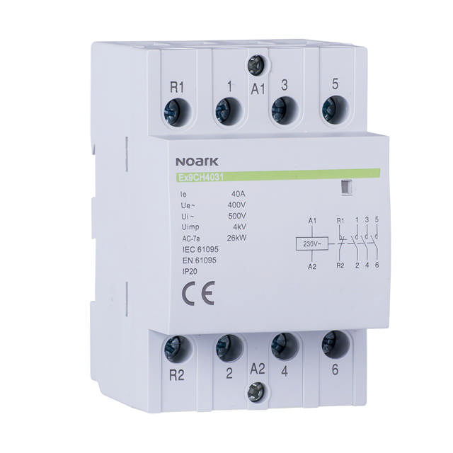 Contactor de instalare Ex9CH40 40 220/230V 50/60Hz, 102420, Noark