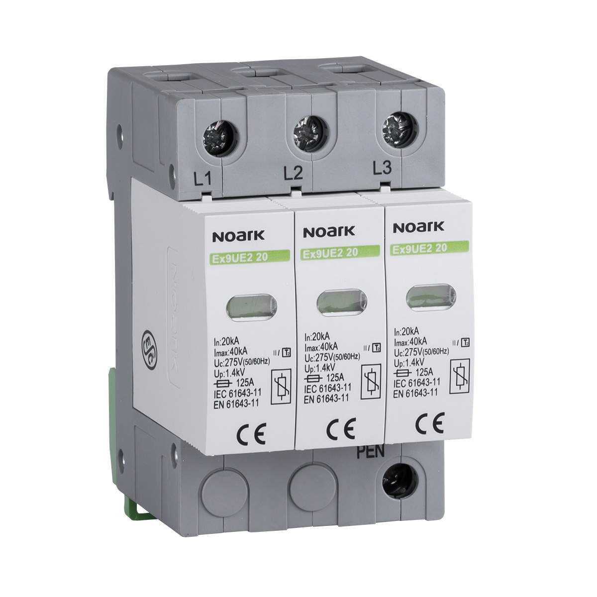 Dispozitive pentru protecție la supratensiune Ex9UE2 20 3P 275, 103353, Noark