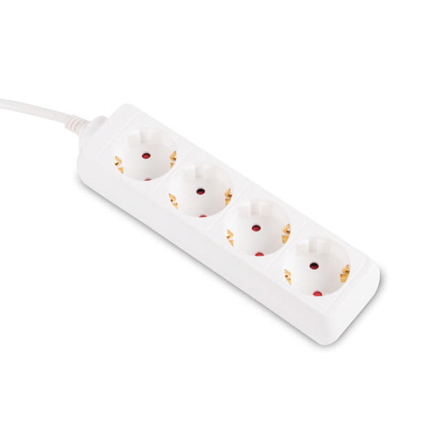 Prelungitor 1.5m 4 prize, alb, Inlet