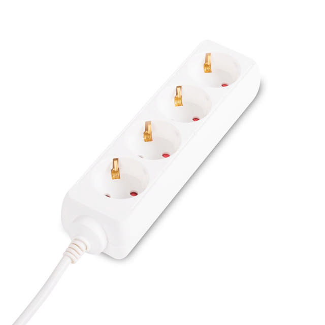 Prelungitor 1.5m 4 prize, alb, Inlet