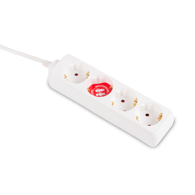 Prelungitor 3m 4 prize, alb, Inlet