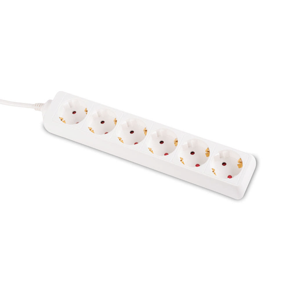 Prelungitor 5m 6 prize, alb, Inlet