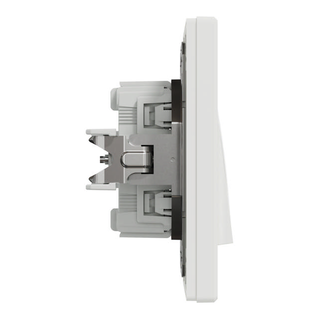 Asfora intrerupator dublu cap scara, alb, Schneider