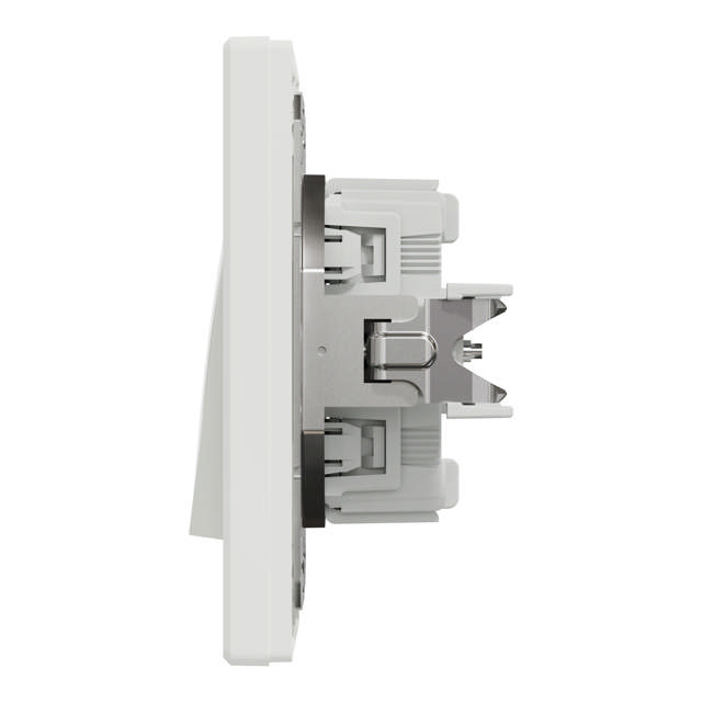 Asfora intrerupator dublu cap scara, alb, Schneider