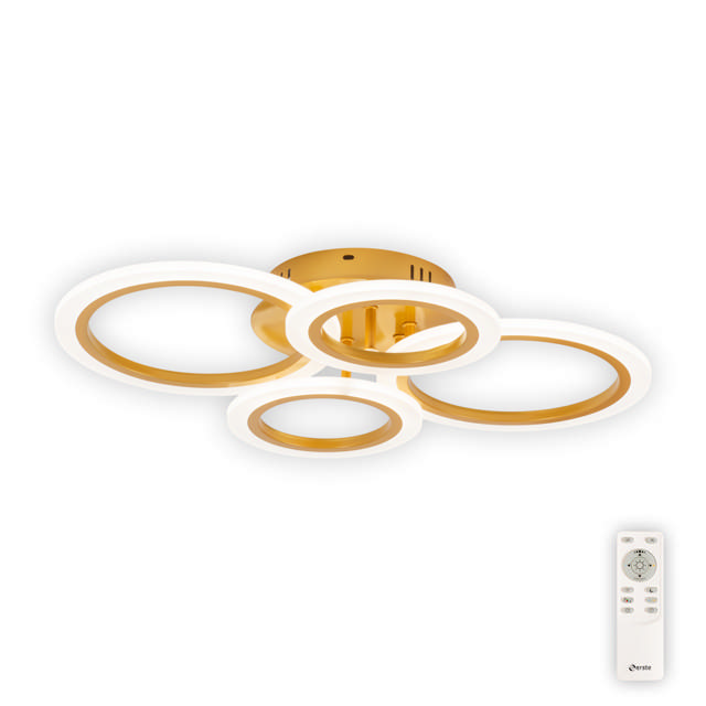 Lustra Oro LED 52W 56cm 3500-6000K cu telecomanda, Erste