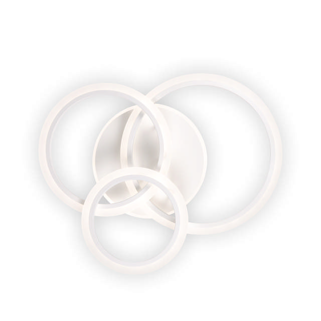 Plafoniera Circle LED 90W 3CCT cu telecomanda, alb, Erste