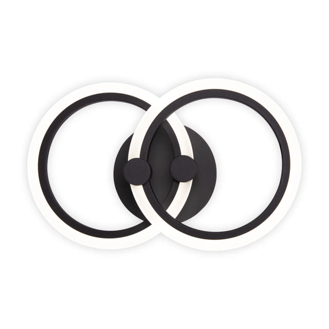 Aplica Pearl LED 30W 3CCT cu telecomanda, negru, Erste